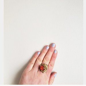 Lissa Bowie Red Brass Ring
